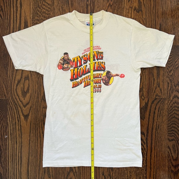 RARE Vintage 80s Mike Tyson Larry Holmes Trump Plaza Single Stitch Graphic Shirt - Picture 14 of 15
